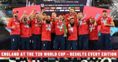 England at the T20 World Cup - Results Every Edition