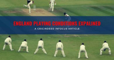 England Playing conditions