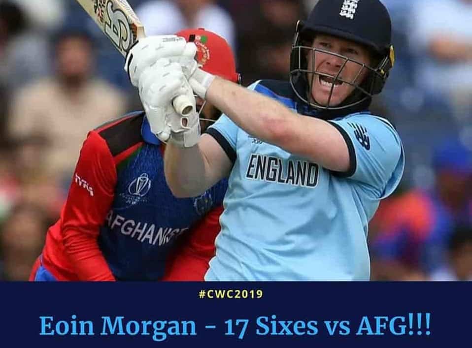 Most Sixes in an ODI match by an individual player