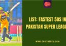 fastest 50 in psl