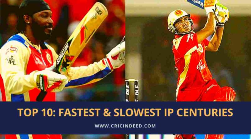 fastest and slowest ipl centuries