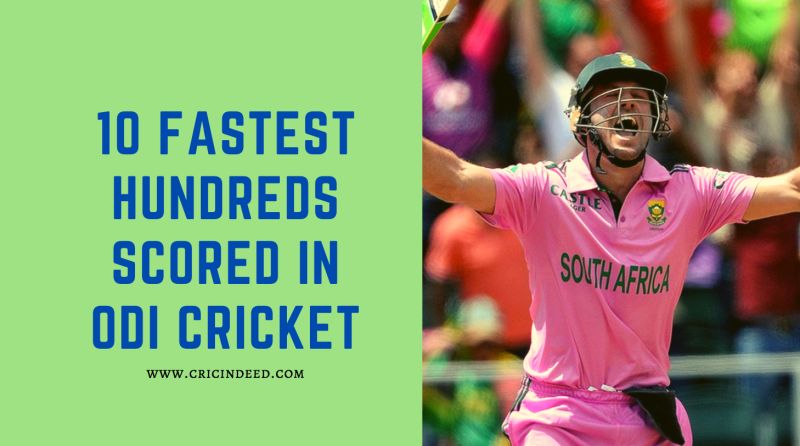 Fastest Centuries in ODI Cricket