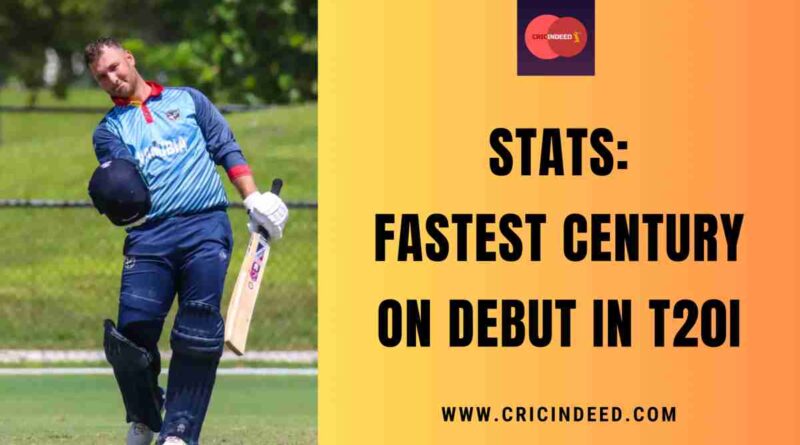 Stats: Fastest Century on Debut in T20I