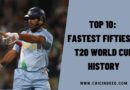 Top 10: Fastest Fifties in T20 World Cup History