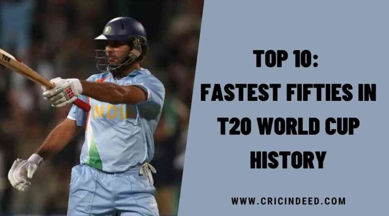 Top 10: Fastest Fifties in T20 World Cup History