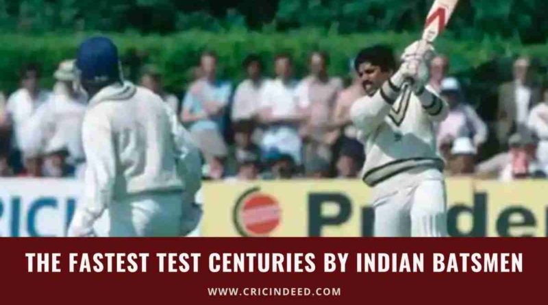 fastest indian test century