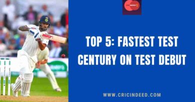 fastest test century on debut