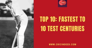 fastest to 10 test centuries