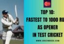 Top 10: Fastest to 1000 Runs as Opener in Test Cricket