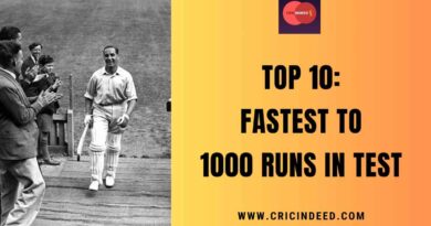 Top 10: Fastest to 1000 Runs in Test Cricket