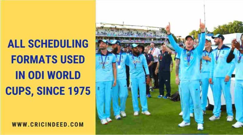 formats used in odi world cups