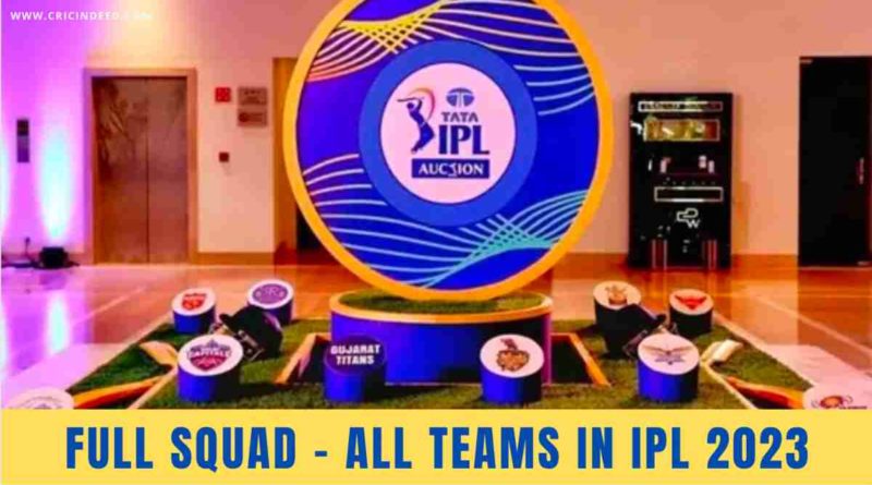 full squad ipl 2023
