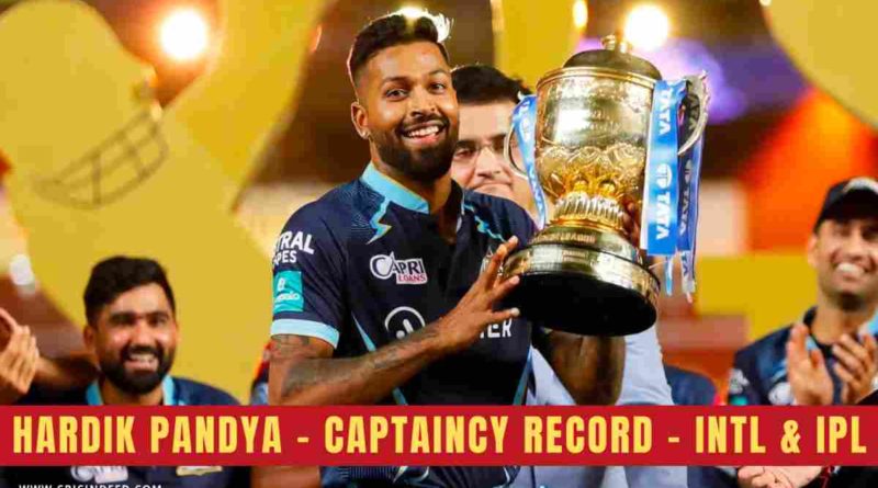 hardik pandya captaincy record