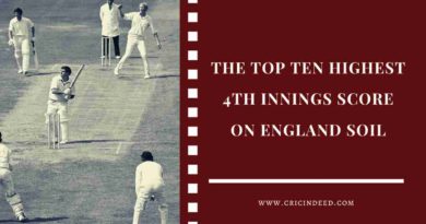 highest 4th innings test score on England soil