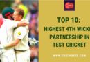 highest 4th wicket partnership in Tests