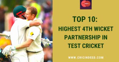 highest 4th wicket partnership in Tests
