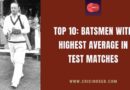 highest batting average in test