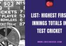highest first innings total in test cricket