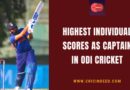 highest individual score as captain in odi