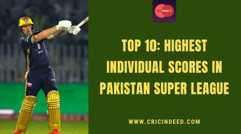 highest individual score in psl