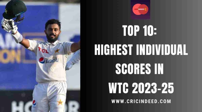 Top 10: Highest Individual Scores in WTC 2023-25