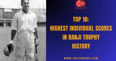 Top 10: Highest Individual Scores in Ranji Trophy History