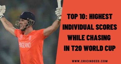 Top 10: Highest Individual Scores while Chasing in T20 World Cup