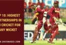 highest odi partnership gayle samuels record