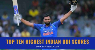 highest odi score for india
