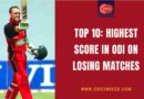 highest odi score in losing causes