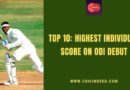 highest odi score on debut
