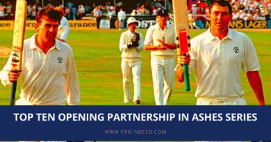 highest opening partnership in ashes