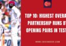 highest overall partnership by opening batsmen in test