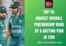 Top 10: Highest Overall Partnership Runs by a Batting Pair in T20I