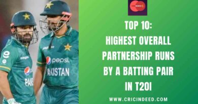 Top 10: Highest Overall Partnership Runs by a Batting Pair in T20I