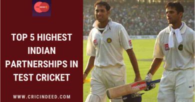 highest partnership for india in test