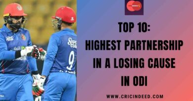 Top 10: Highest Partnership in a Losing Cause in ODI