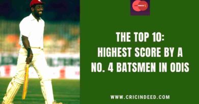 highest score by a no. 4 batsman in odi