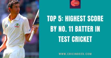 highest score by number 11 batsman