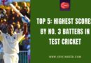 highest score by number 3 in test cricket
