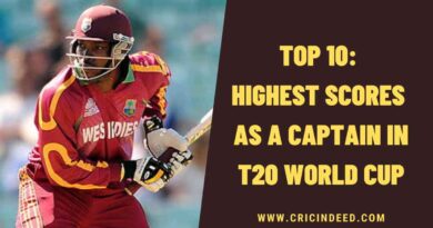 Top 10: Highest Scores as a Captain in T20 World Cup