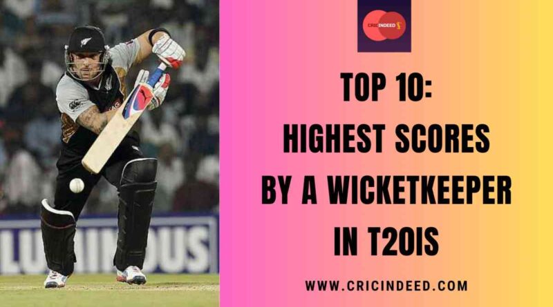 Highest Scores by a Wicketkeeper in T20Is