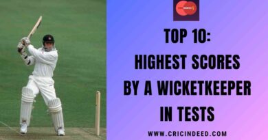 Highest Scores by a Wicketkeeper in Tests
