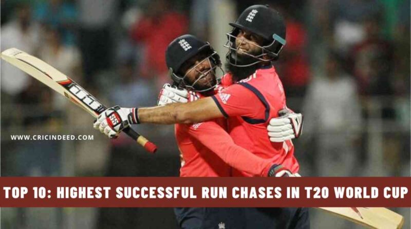Top 10: Highest Successful Run Chases in T20 World Cup History