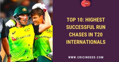 highest successful run chases in t20I