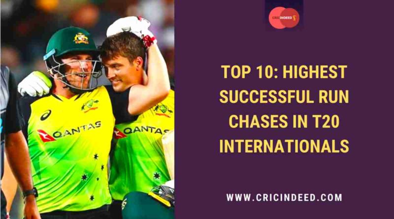highest successful run chases in t20I