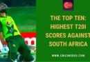 highest score vs south africa in T20s