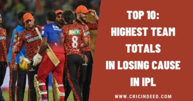 Top 10: Highest Team Totals in Losing Cause in IPL