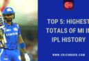 highest totals of mi in ipl