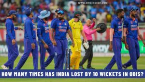 How Many Times has India Lost by 10 Wickets in ODIs?